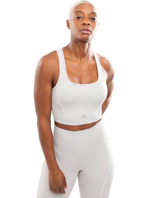Reggiseno da corsa da donna donna angkor light gray - Kiabi