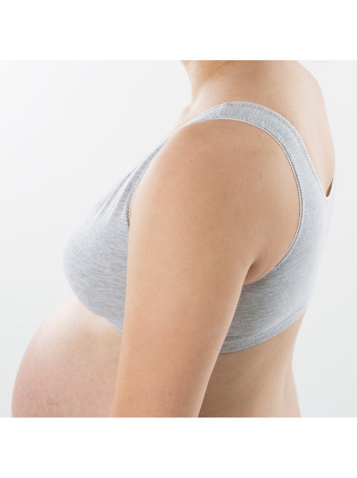 Reggiseno da notte per maternità GRIS 'Bogema' - Kiabi Reggiseno da notte per maternità GRIS 'Bogema' - Kiabi