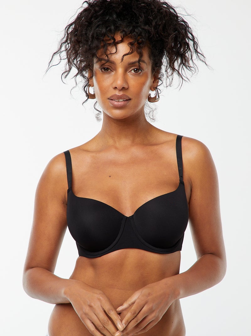 Reggiseno D&E invisibile Nero - Kiabi