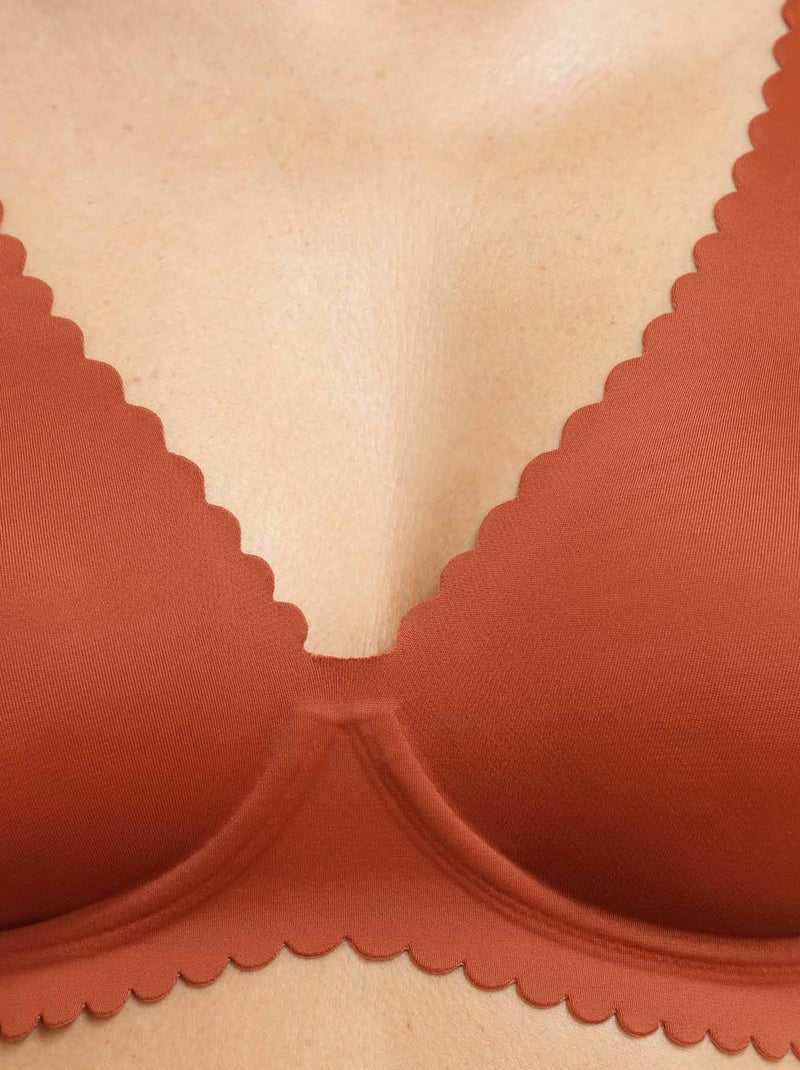 Reggiseno 'Dim' 'Body touch' modellato con coppe preformate Marrone - Kiabi