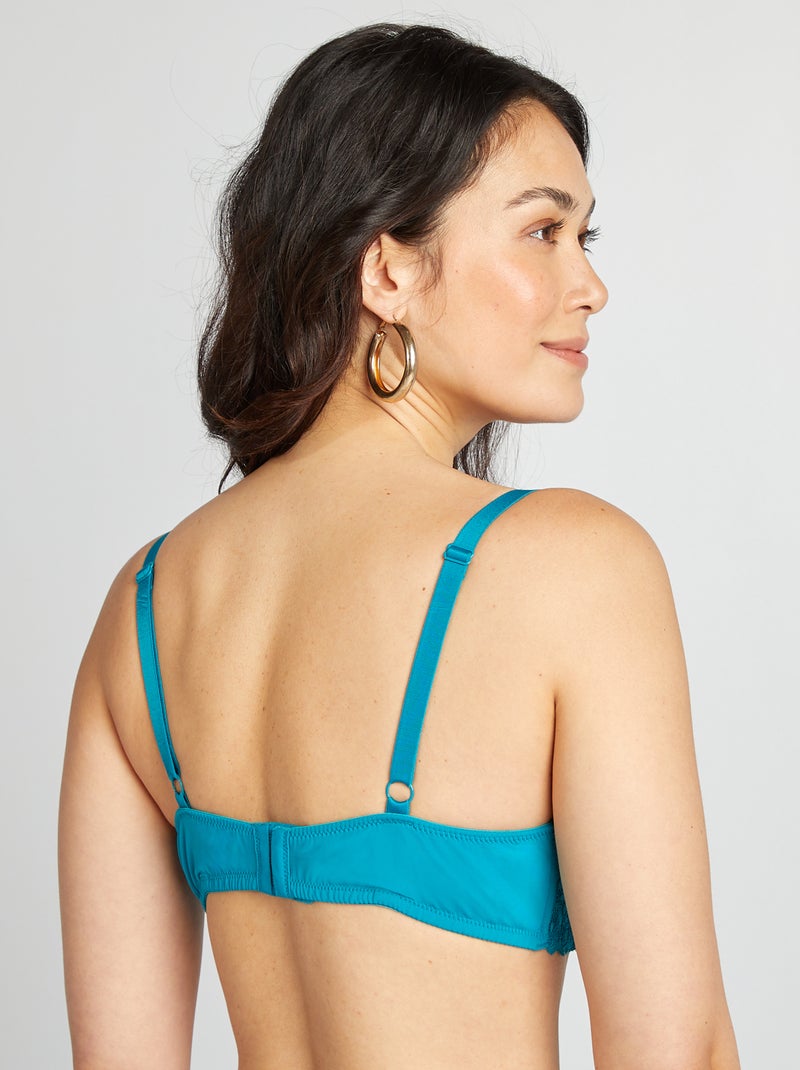 Reggiseno imbottito coppe D ed E BLU - Kiabi