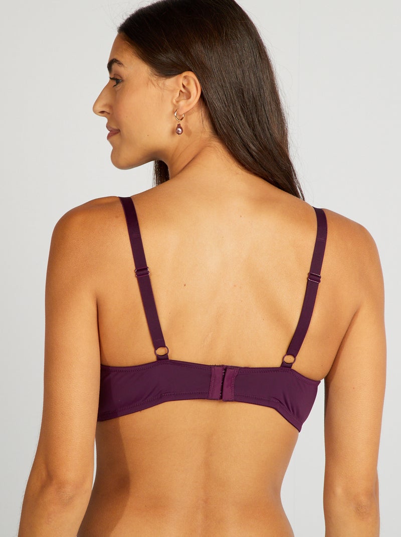 Reggiseno imbottito coppe D ed E VIOLA - Kiabi