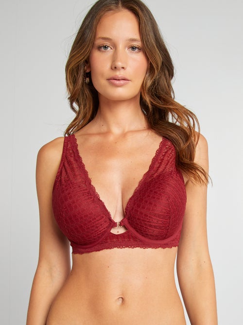 Reggiseno imbottito D&E in pizzo - Kiabi