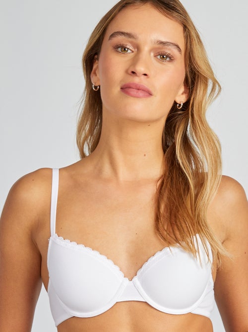 Reggiseno imbottito in cotone - Kiabi