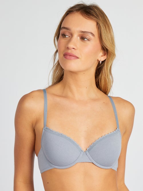 Reggiseno imbottito in cotone - Kiabi