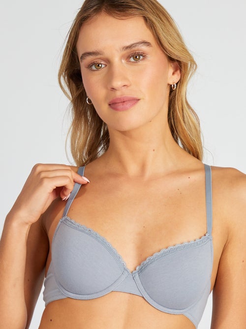 Reggiseno imbottito in cotone - Kiabi