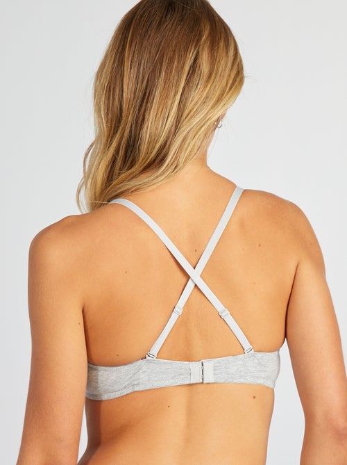 Reggiseno imbottito in cotone - Kiabi