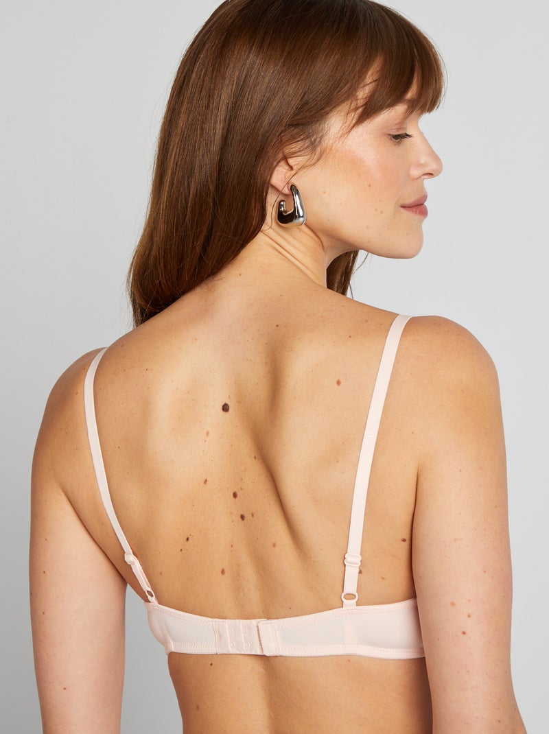 Reggiseno imbottito in pizzo ROSA - Kiabi