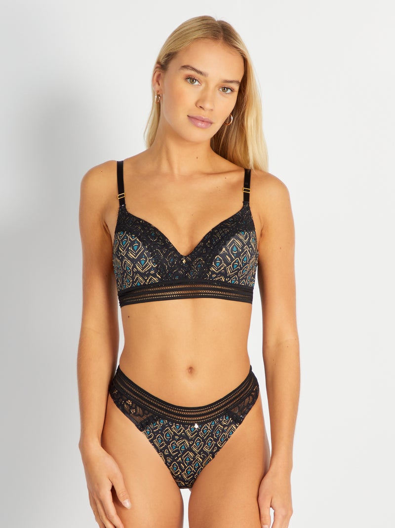 Reggiseno imbottito 'Mojito Lingerie' NERO - Kiabi