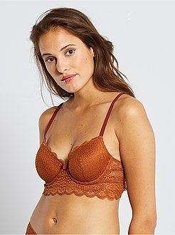 Reggiseno imbottito pizzo - Kiabi