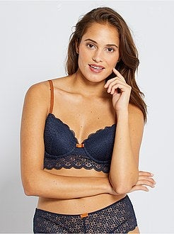 Reggiseno imbottito pizzo - Kiabi