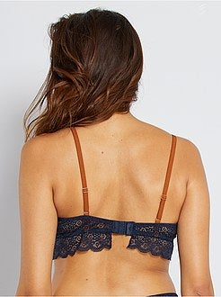 Reggiseno imbottito pizzo - Kiabi