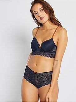 Reggiseno imbottito pizzo - Kiabi