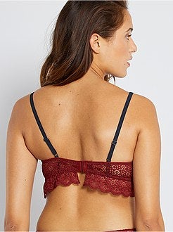 Reggiseno imbottito pizzo - Kiabi