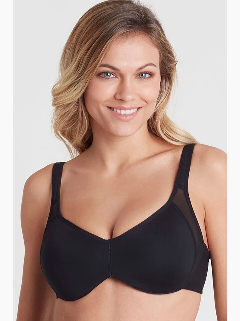 Reggiseno in jersey con ferretto e spalline regolabili penti Nero - Kiabi