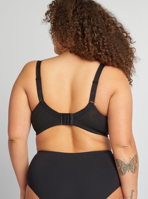 Reggiseno in mesh con ricami - Kiabi