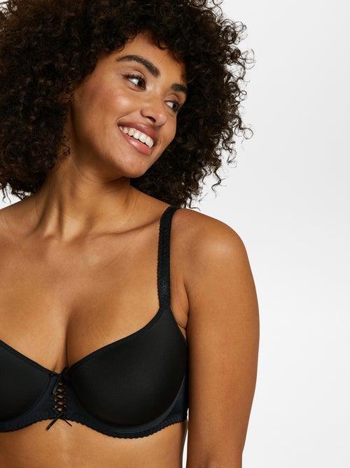 Reggiseno in microfibra con lacci 'Sans Complexe' - Kiabi