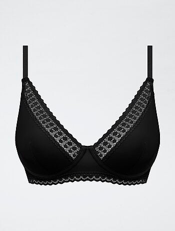 Reggiseno in microfibra e pizzo 'DIM'