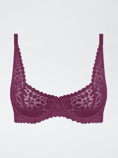 Reggiseno in pizzo con ferretto DIM - Kiabi