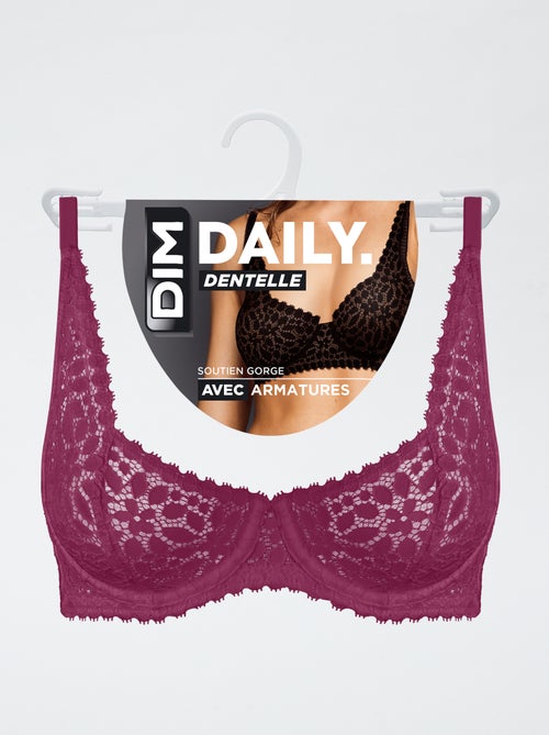 Reggiseno in pizzo con ferretto DIM - Kiabi