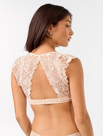 Reggiseno in pizzo con spalline a volant