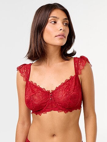 Reggiseno in pizzo coppe D&E