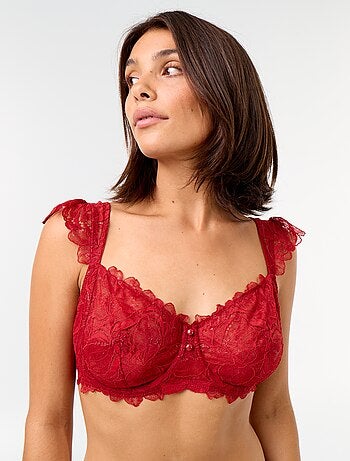 Reggiseno in pizzo coppe D&E