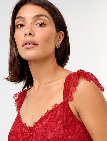 Reggiseno in pizzo coppe D&E