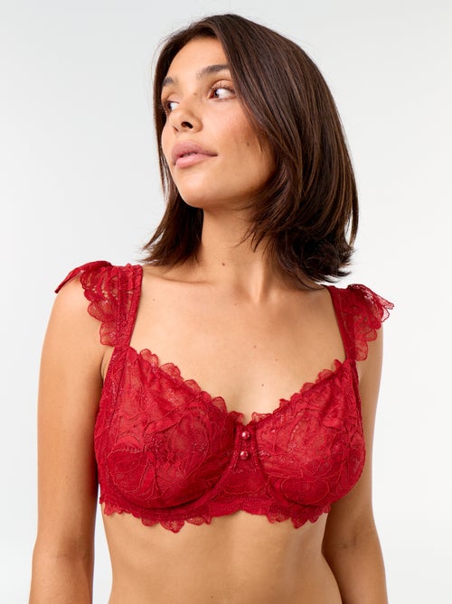 Reggiseno in pizzo coppe D&E - Kiabi