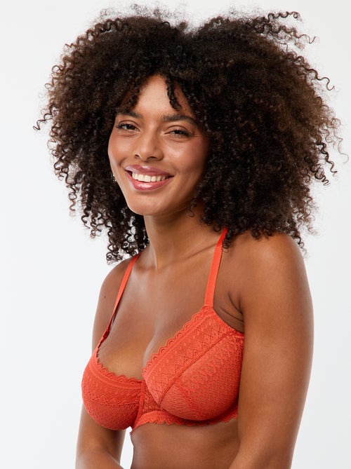 Reggiseno in pizzo coppe D/E/F - Kiabi