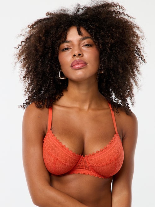 Reggiseno in pizzo coppe D/E/F - Kiabi