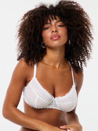 Reggiseno in pizzo coppe D/E/F