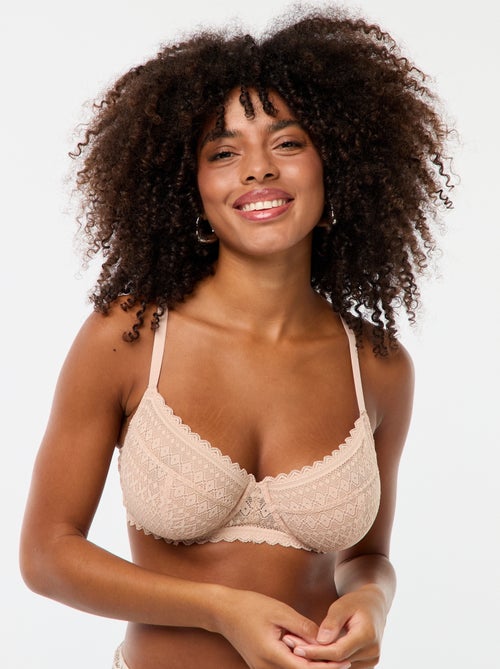 Reggiseno in pizzo coppe D/E/F - Kiabi