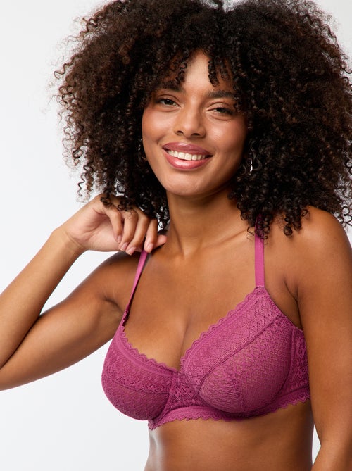 Reggiseno in pizzo coppe D/E/F - Kiabi