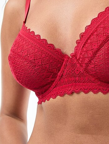 Reggiseno in pizzo coppe D/E/F