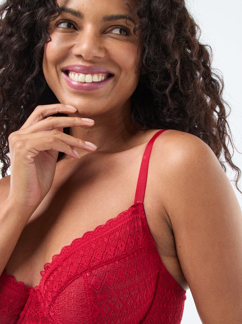 Reggiseno in pizzo coppe D/E/F - Kiabi