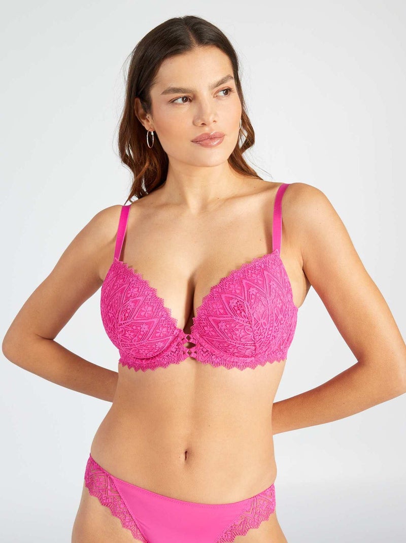 Reggiseno in pizzo D&E ROSA - Kiabi