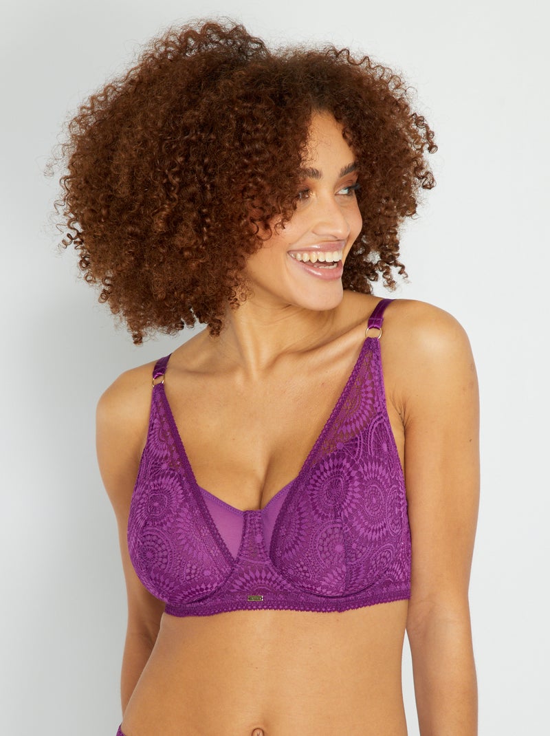 Reggiseno in pizzo D&E VIOLA - Kiabi