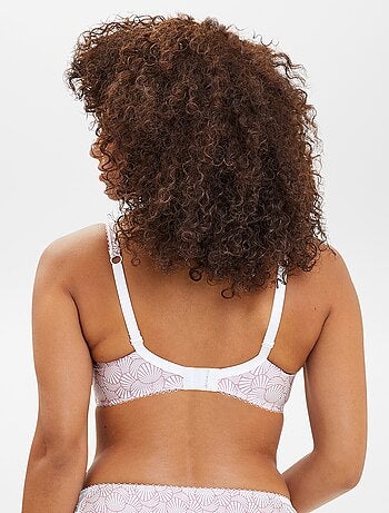 Reggiseno in pizzo e microfibra fantasia 'Sans Complexe'