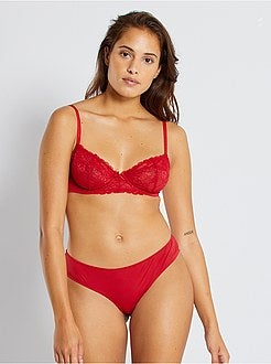 Reggiseno in pizzo e microfibra - Kiabi