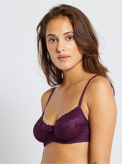 Reggiseno in pizzo e microfibra - Kiabi