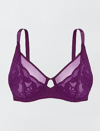 Reggiseno in pizzo e tulle con ferretto 'Sans Complexe'
