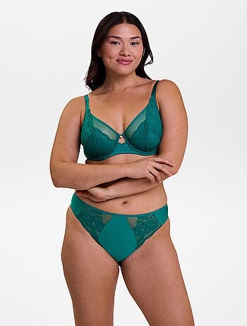 Reggiseno in pizzo, microfibra e tulle 'Sans complexe'