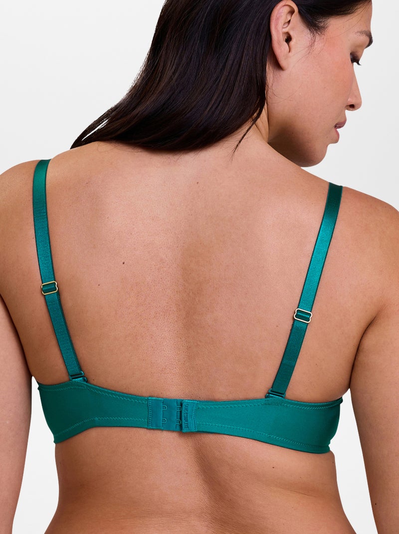 Reggiseno in pizzo, microfibra e tulle 'Sans complexe' VERDE - Kiabi