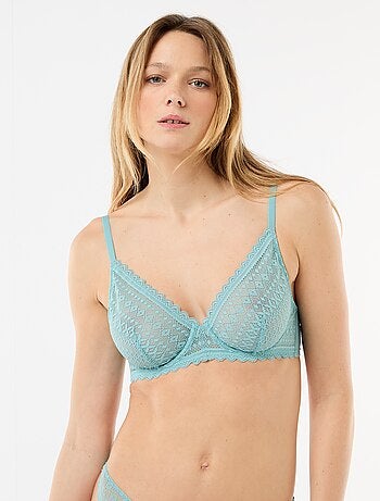 Reggiseno in pizzo trasparente