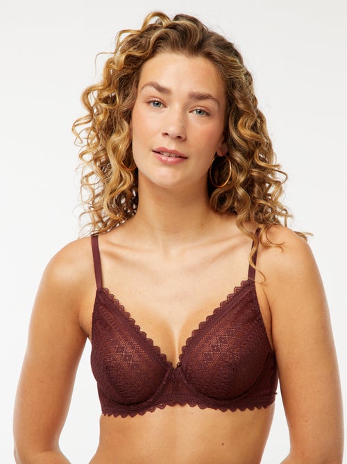 Reggiseno in pizzo trasparente - Kiabi