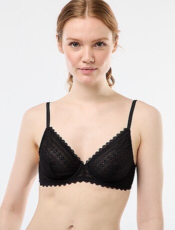Reggiseno in pizzo trasparente