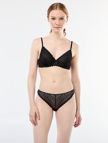 Reggiseno in pizzo trasparente