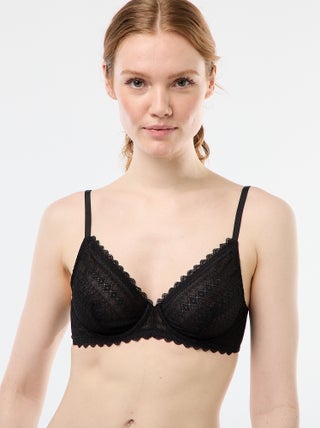 Reggiseno in pizzo trasparente