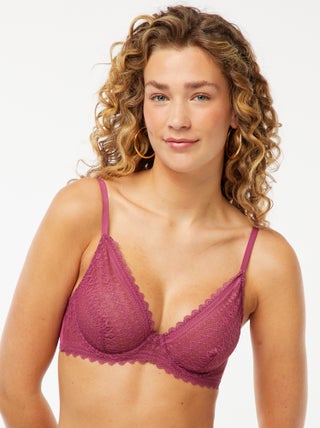 Reggiseno in pizzo trasparente